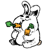 bunny with carrots