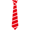 Tie red striped