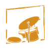 Drums music gift
