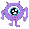 purple monster cyclop