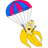 Idée cadeau parachute banane parachute