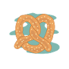 Pretzel chocolate gift