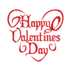 Joyeuse Saint-Valentin Inscription coeur cadeau