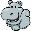 Cute Hippopotamus Cartoon