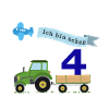 Fourth birthday with tractor