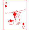 playing card poker cat