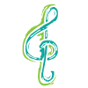 dearadh bronntanais nóta ceoil
