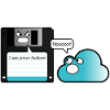 Diskette Cloud Speicher Vater Computer Witz