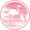 Classic tropical flamingo holiday tshirt