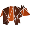 Origami: Bär (Pergament-Optik)