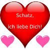Schatz, ich liebe Dich! weiß