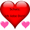 Schatz, ich liebe Dich! schwarz