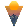 Sunset in the mountains