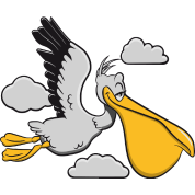 Pelícano pájaro divertido pájaro marino volando dibujos animados' Mochila  saco | Spreadshirt