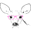 Deer with glasses