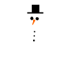 Minimal Snowman Winter Design