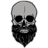 Totenkopf - mit Bart