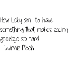 Citation disant adieu idée cadeau