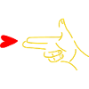 Handgun shoots heart
