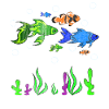 Aquarium sea creatures