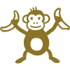 Monkey with banana