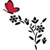 Usine de coeur de papillon