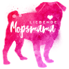 Liebende Mopsmama