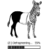 Defragmentiertes Zebra