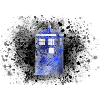 Tardis Paint Splatter