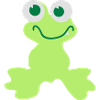 Kindermotiv: Frosch