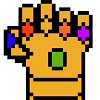 glove thanos pixel art