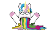 Pooping Rainbow Monday-Monday Unicorn
