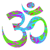 Om - Aum psychedelic green