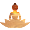 Buddha sunset