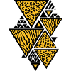 Trekant mønster (Tiger / Leopard)