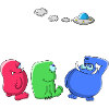 Alien - petits mâles verts