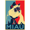 babybell Katze - Miau - Obama-Style