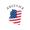Drapeau de l’Arizona dans l’État