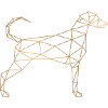 Geometric Doberman - Geometric Doberman gold