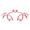 One line crab