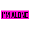 Jag är ensam - engelska