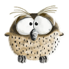 Funny Owl I Kauz I Bird I Comic Gift