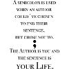 Your life semicolon