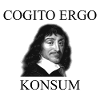 Consumo di Cogito Ergo Cogito ergo sum Descartes joke