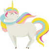 Enchanted pastel unicorn