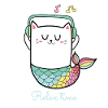 Mermaid kitten cat girl