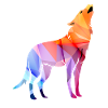 Howling Polygon Wolf