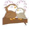 Hibou - hibou - hibou - hibou - famille - câlins