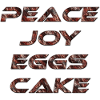 Peace Joy Eggscake Rost