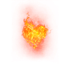 Brennendes Herz Feuer Flamme Geschenkidee